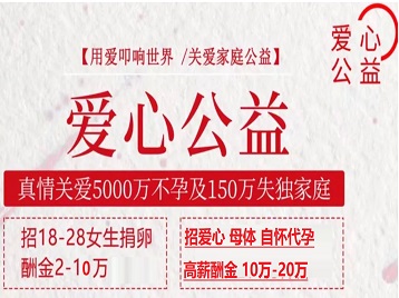 北安捐卵助孕生子 爱心志愿者招募